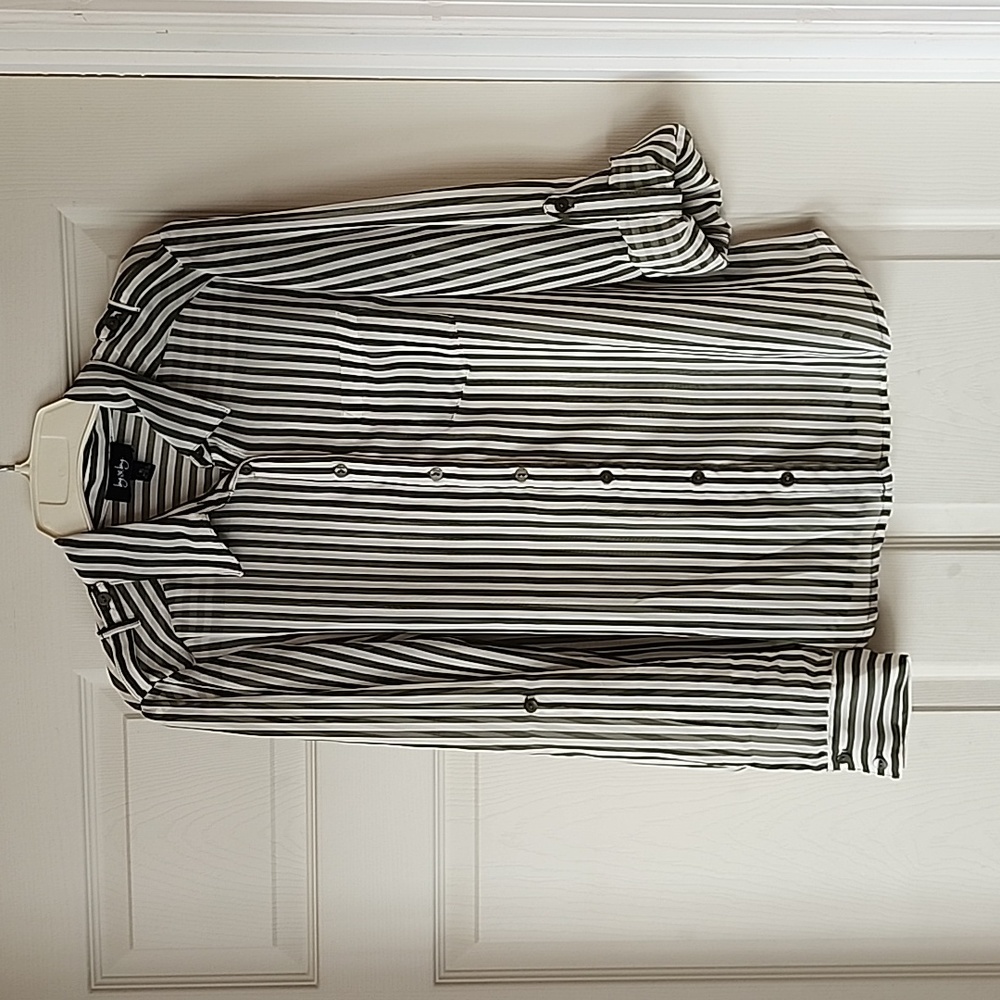 Sheer Olive Green long sleeve top